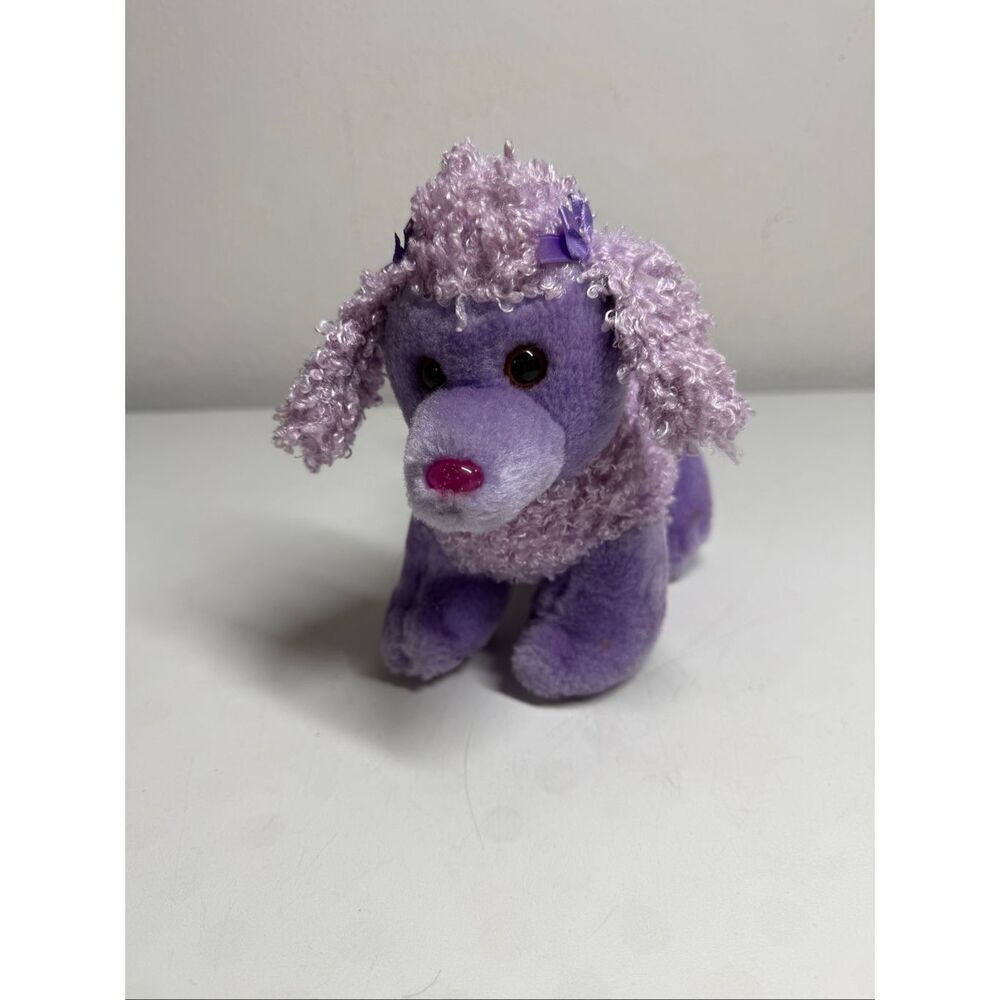 Vintage Commonwealth Lavender Purple Puddle Dog Plush 7”